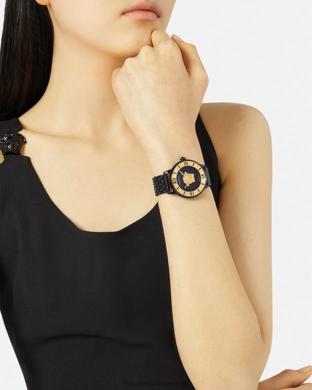 príslušenstvo X8X8P984 Versace hodinky la medusa čierna ženy