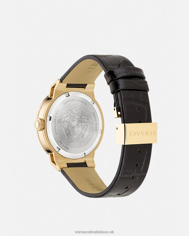 príslušenstvo X8X8P995 Versace nekonečné hodinky medusa čierne zlato ženy