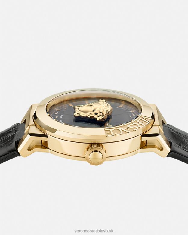 príslušenstvo X8X8P995 Versace nekonečné hodinky medusa čierne zlato ženy