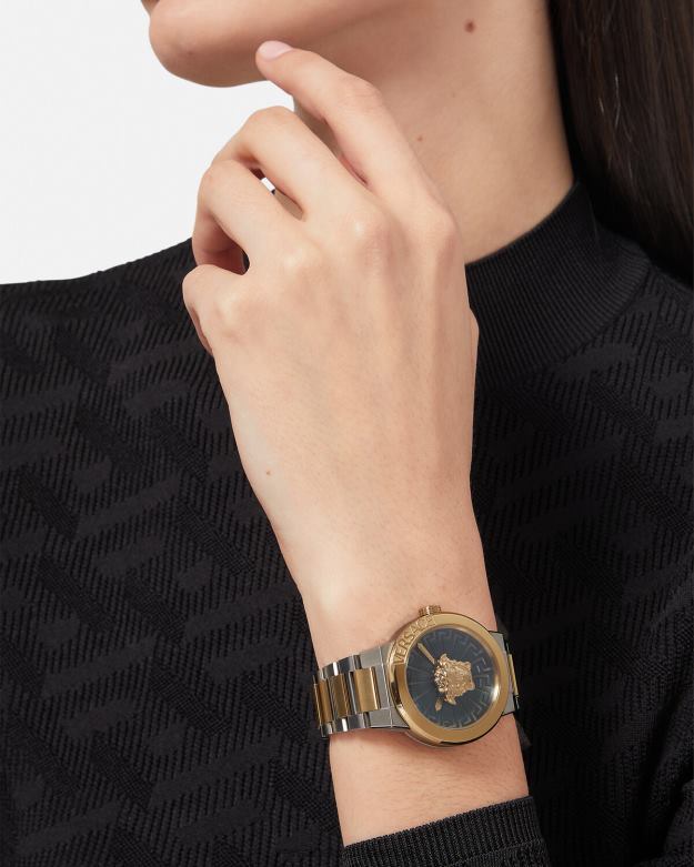 príslušenstvo X8X8P996 Versace nekonečné hodinky medusa Zlaté striebro ženy