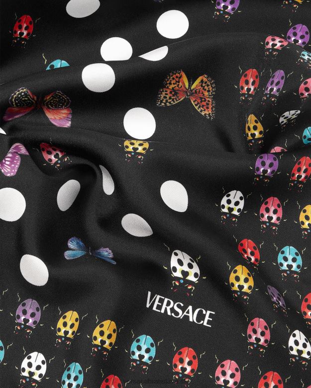 príslušenstvo X8X8P862 Versace motýle hodvábny kaviár vytlačiť ženy