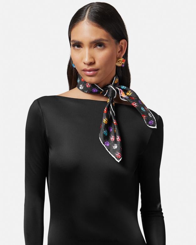 príslušenstvo X8X8P862 Versace motýle hodvábny kaviár vytlačiť ženy