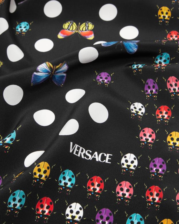 príslušenstvo X8X8P864 Versace motýle hodvábny šál vytlačiť ženy