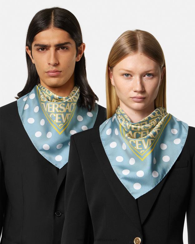 príslušenstvo X8X8P886 Versace celoplošný hodvábny trojuholník vytlačiť ženy