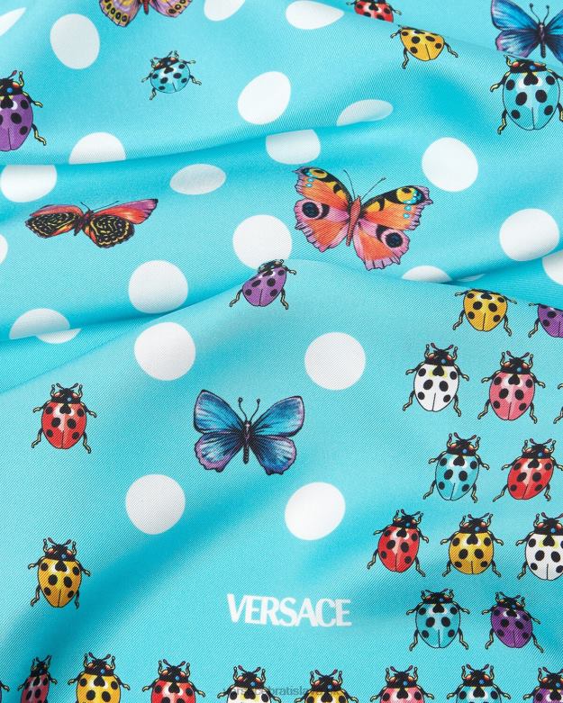 príslušenstvo X8X8P891 Versace motýle veľké hodvábne bledule Modrá ženy