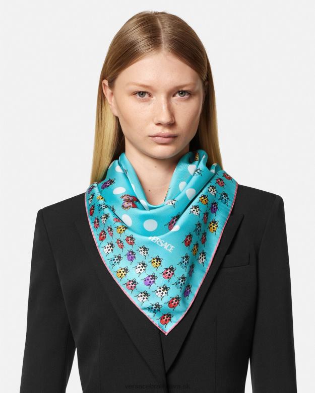 príslušenstvo X8X8P891 Versace motýle veľké hodvábne bledule Modrá ženy