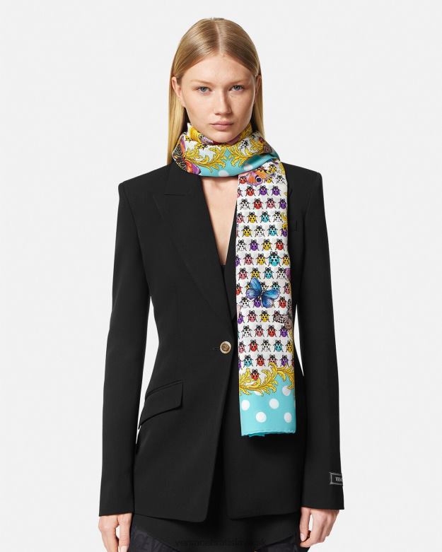 príslušenstvo X8X8P894 Versace motýle hodvábna šatka vytlačiť ženy
