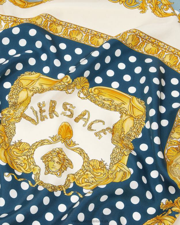 príslušenstvo X8X8P898 Versace mušľa barokový veľký hodvábny faulard vytlačiť ženy