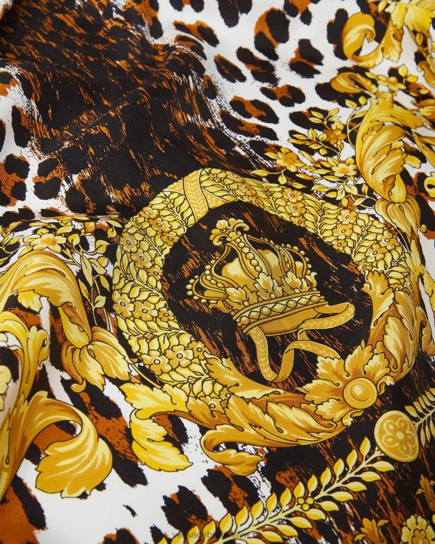 príslušenstvo X8X8P917 Versace divoké baroko veľký hodvábny faldík zlato ženy