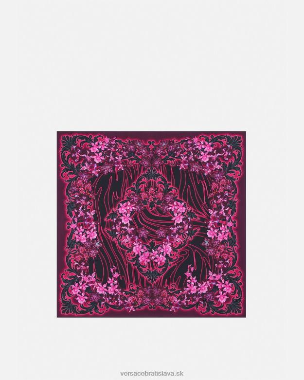 príslušenstvo X8X8P920 Versace orchidea barocco hodvábny faulard fuchsiová a potlač ženy