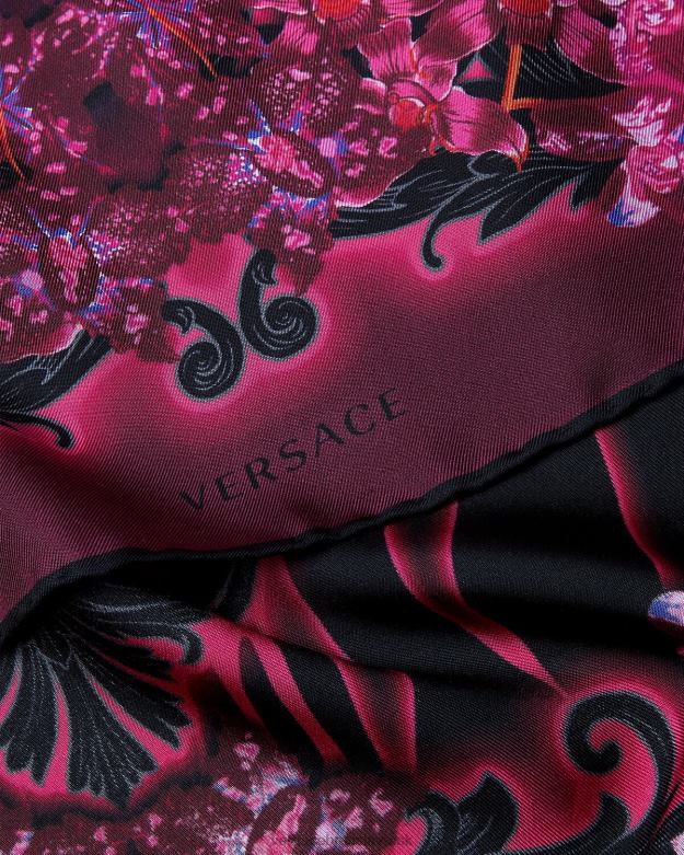 príslušenstvo X8X8P920 Versace orchidea barocco hodvábny faulard fuchsiová a potlač ženy