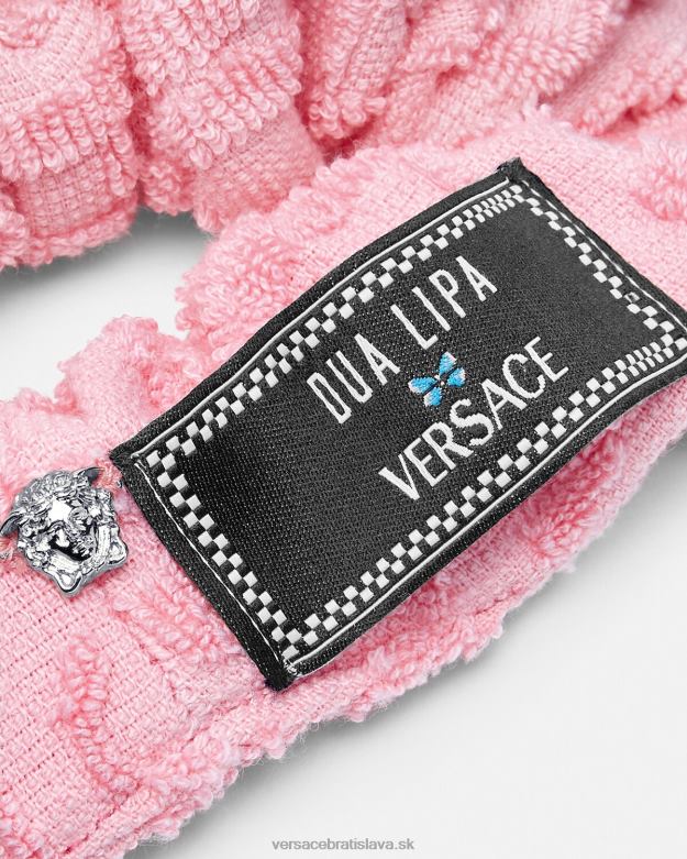príslušenstvo X8X8P866 Versace celoplošný uterák scrunchie Ružová ženy