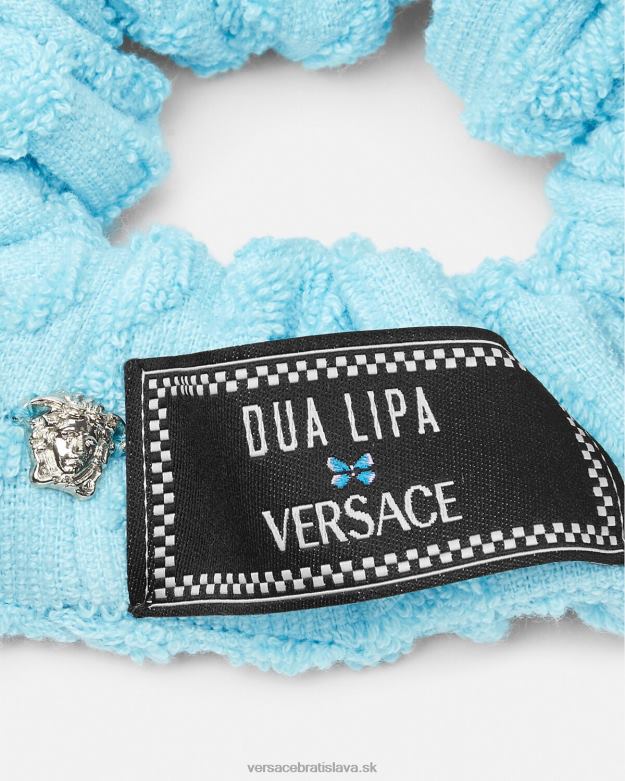 príslušenstvo X8X8P867 Versace celoplošný uterák scrunchie svetlo modrá ženy