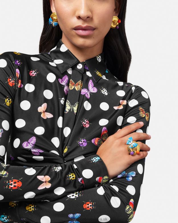 príslušenstvo X8X8P712 Versace motýľ medúzový prsteň zlato ženy
