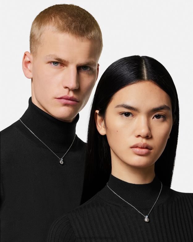 príslušenstvo X8X8P726 Versace krištáľový náhrdelník medúza svetlo modrá a metalická ženy