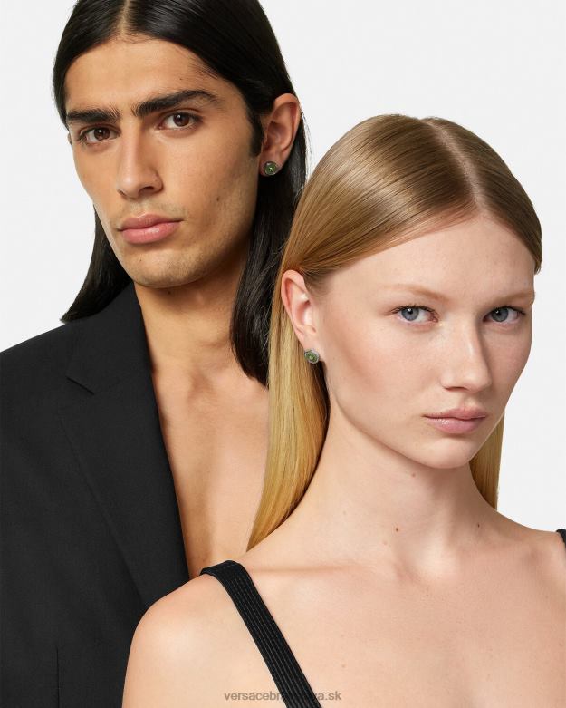 príslušenstvo X8X8P727 Versace smaltované náušnice z medúzy zelená ženy