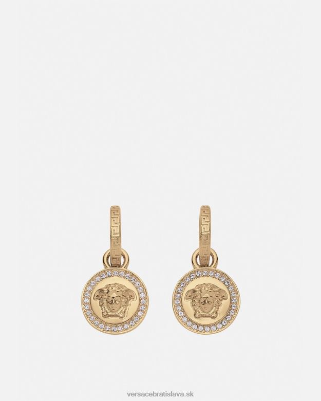 príslušenstvo X8X8P742 Versace náušnice crystal la medusa greca zlato ženy