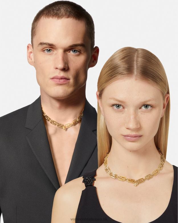 príslušenstvo X8X8P745 Versace grécky náhrdelník zlato ženy