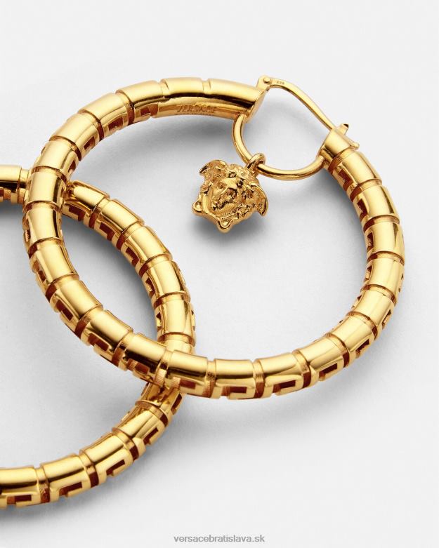 príslušenstvo X8X8P749 Versace greca kruhové náušnice zlato ženy