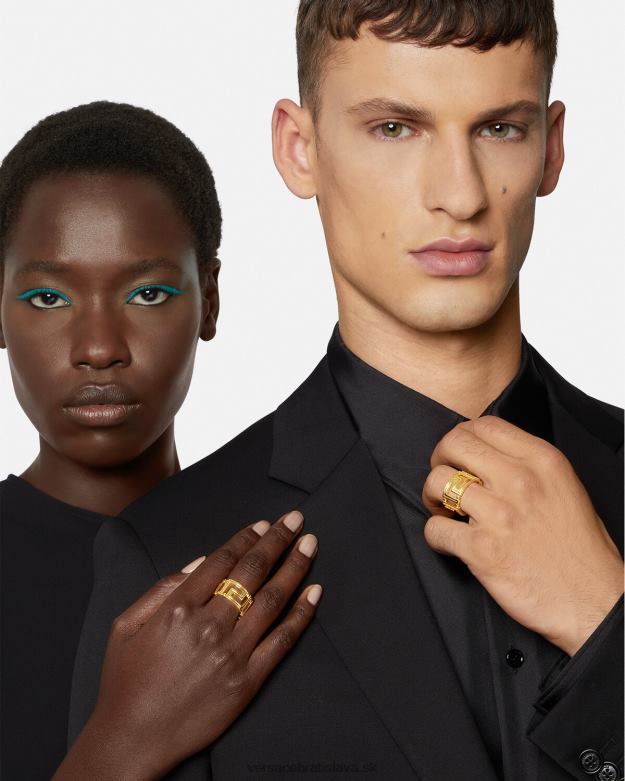 príslušenstvo X8X8P753 Versace grécky prsteň zlato ženy