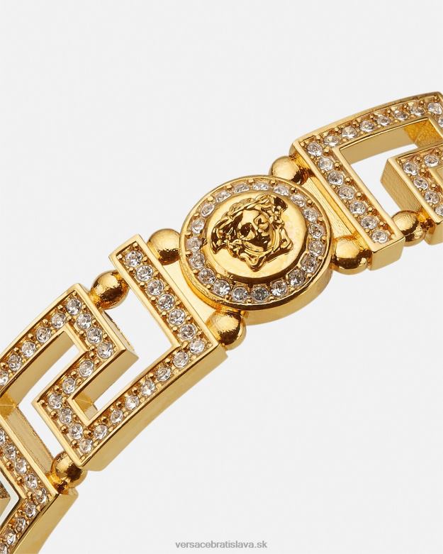 príslušenstvo X8X8P761 Versace kryštál medúza grécka manžetový náramok zlato ženy