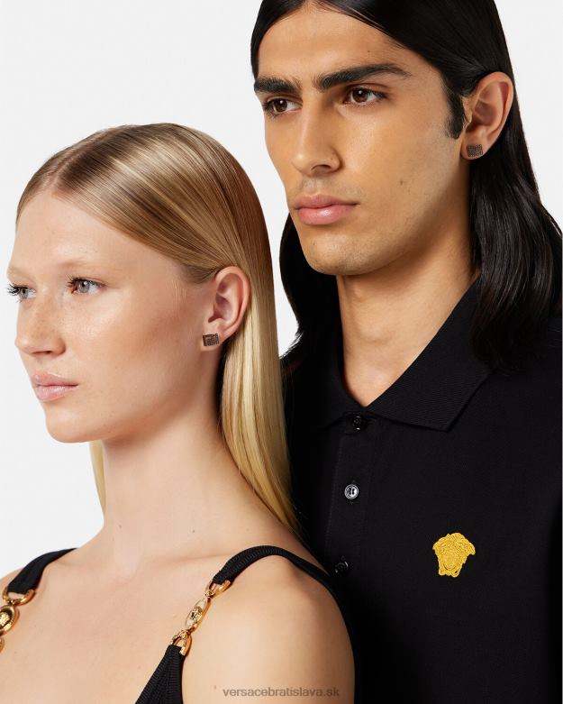 príslušenstvo X8X8P765 Versace puzetové náušnice grécka striebro ženy