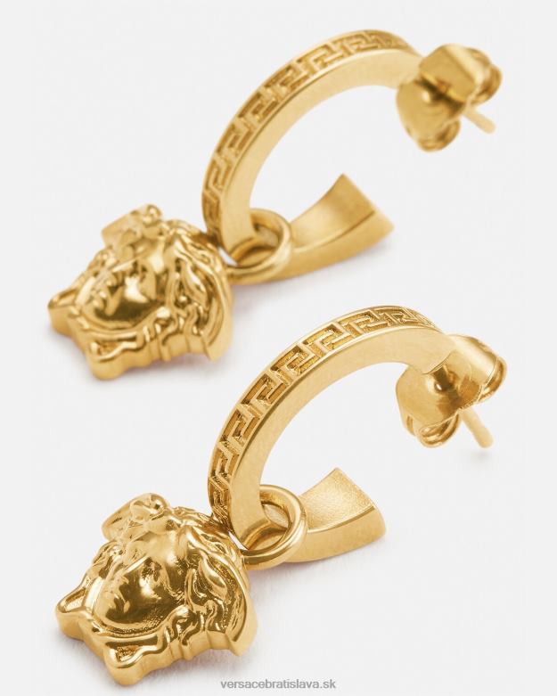 príslušenstvo X8X8P766 Versace kruhové náušnice la medusa greca zlato ženy
