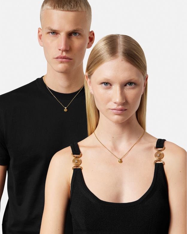 príslušenstvo X8X8P772 Versace krištáľový náhrdelník medúza zlato ženy
