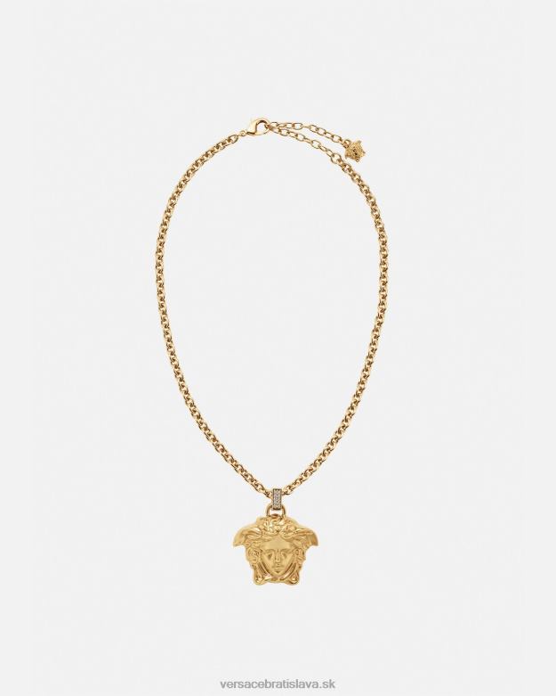 príslušenstvo X8X8P773 Versace krištáľový náhrdelník la medusa zlato ženy