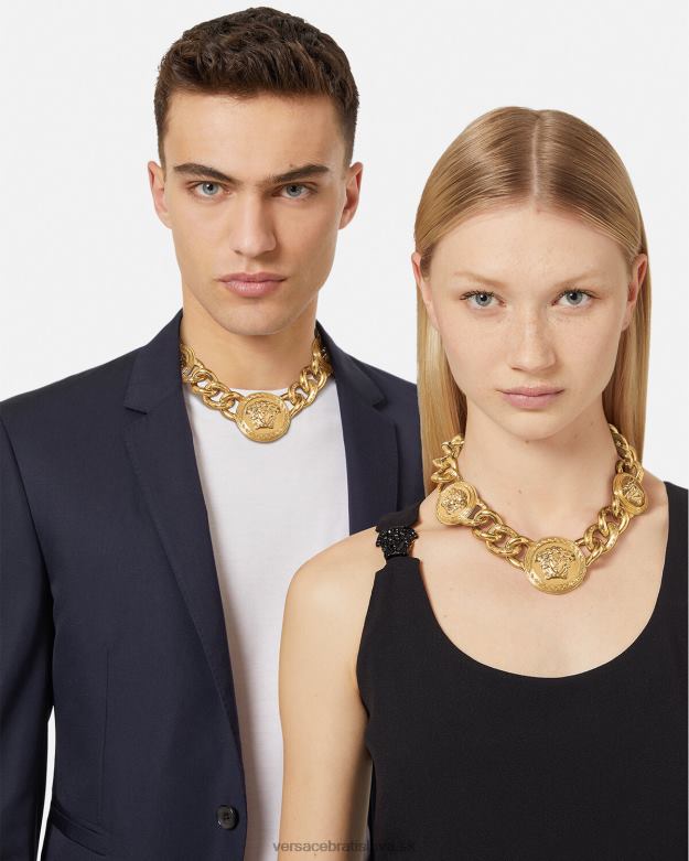 príslušenstvo X8X8P784 Versace medúzový retiazkový náhrdelník zlato ženy