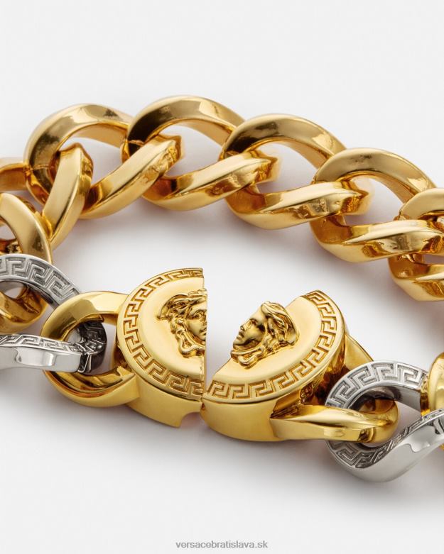 príslušenstvo X8X8P787 Versace medúzový retiazkový náramok zlato ženy
