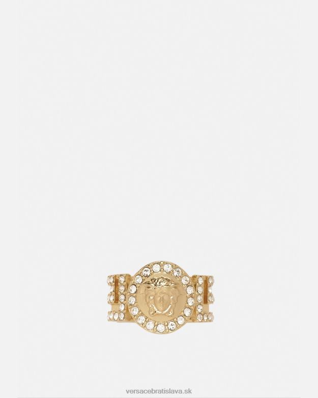 príslušenstvo X8X8P789 Versace krištáľový prsteň la medúza zlato ženy
