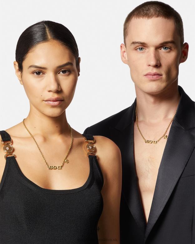príslušenstvo X8X8P801 Versace náhrdelník s logom zlato ženy
