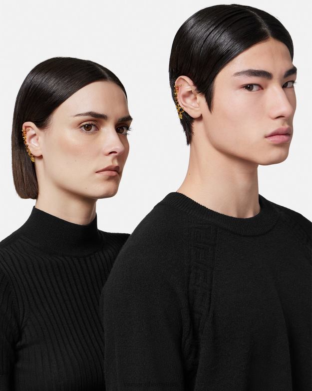 príslušenstvo X8X8P802 Versace manžeta na uši s logom medusa zlato ženy