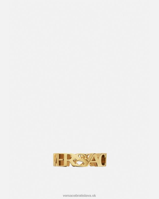 príslušenstvo X8X8P805 Versace prsteň s logom zlato ženy