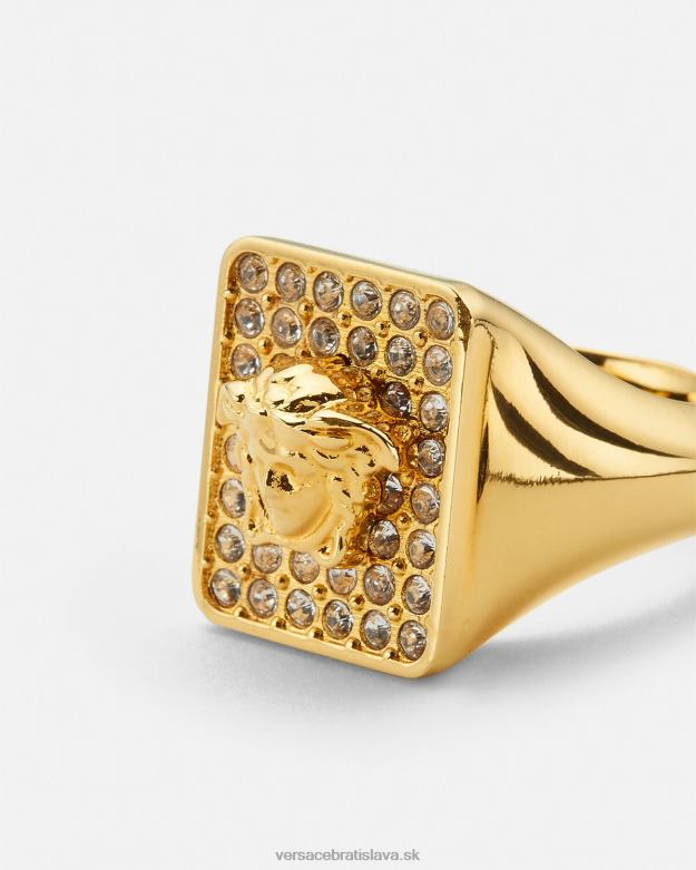príslušenstvo X8X8P810 Versace dlaždice krištáľový prsteň zlato ženy