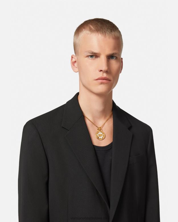 príslušenstvo X8X8P815 Versace medúzový tanierový náhrdelník biely ženy