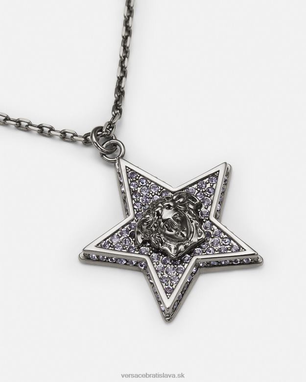 príslušenstvo X8X8P823 Versace krištáľový náhrdelník galaxie sivá ženy