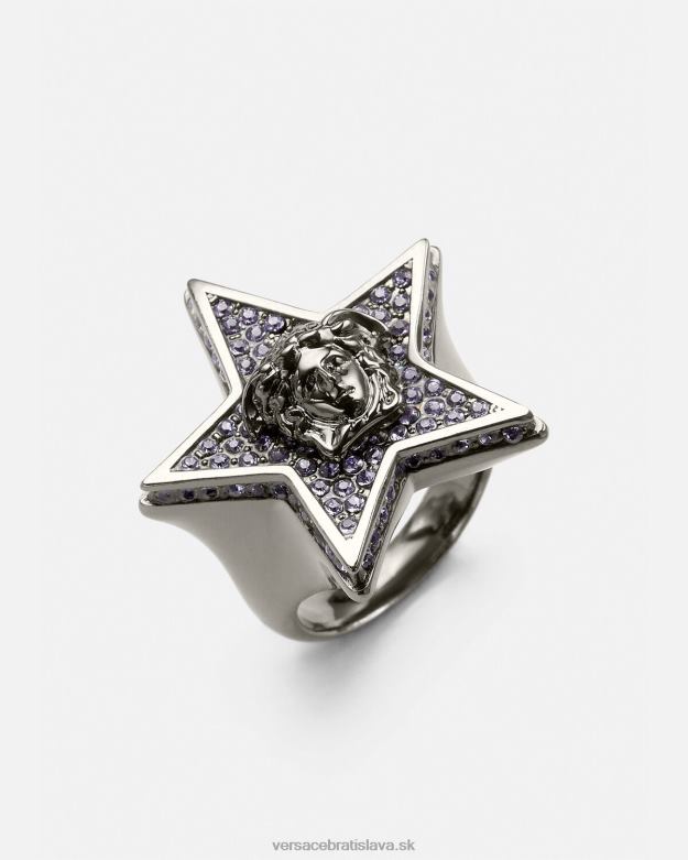 príslušenstvo X8X8P825 Versace krištáľový prstenec galaxie sivá ženy