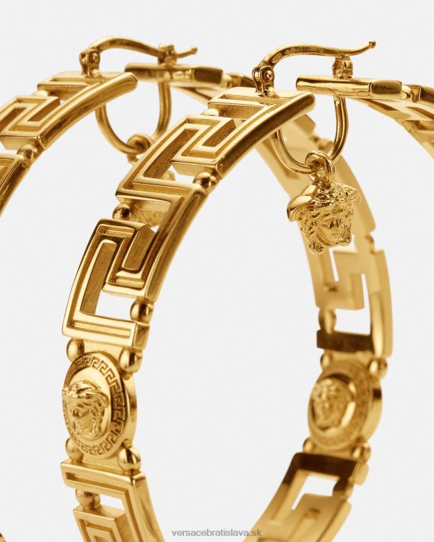 príslušenstvo X8X8P832 Versace kruhové náušnice medusa greca zlato ženy