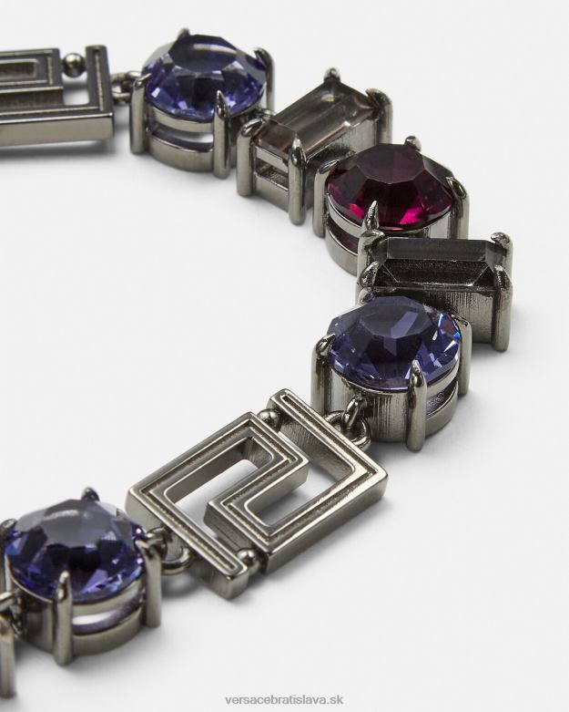 príslušenstvo X8X8P838 Versace krištáľový grécky náramok sivá ženy