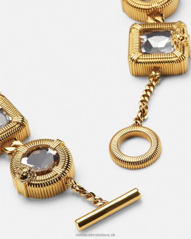 príslušenstvo X8X8P847 Versace Medusa biggie krištáľový náhrdelník zlato ženy