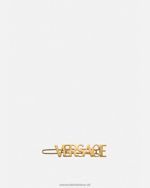 príslušenstvo X8X8P848 Versace logo pravá spona do vlasov zlato ženy