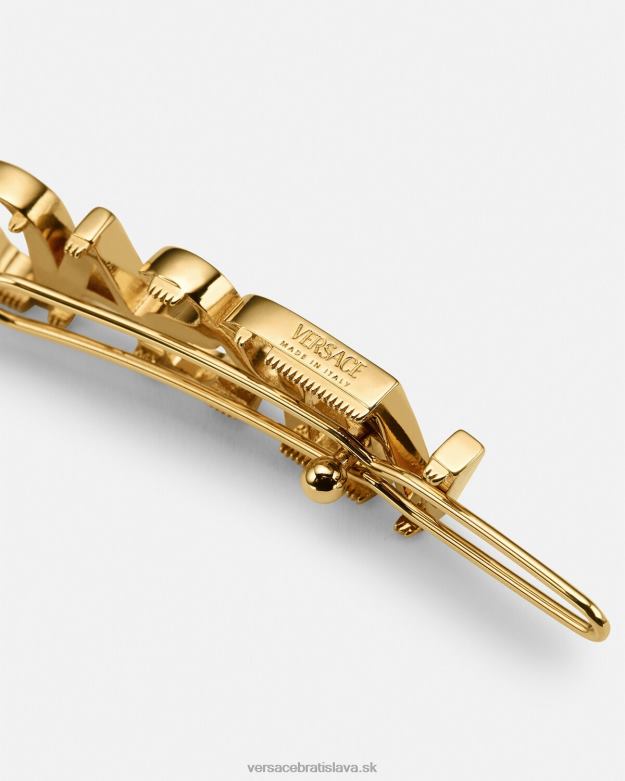 príslušenstvo X8X8P848 Versace logo pravá spona do vlasov zlato ženy