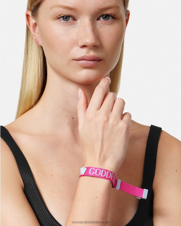 príslušenstvo X8X8P854 Versace festivalový náramok bohyne fuchsiová ženy