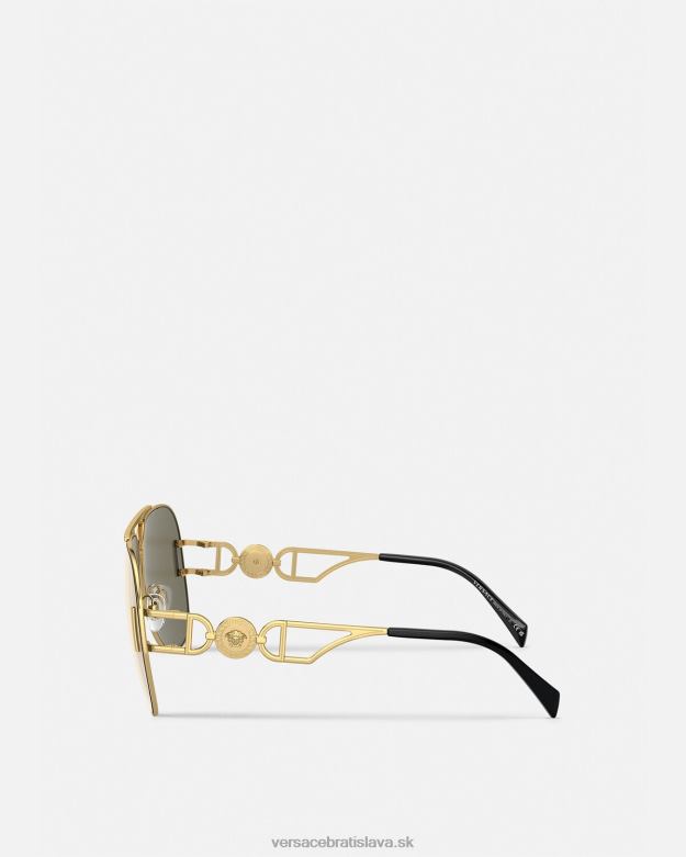 príslušenstvo X8X8P595 Versace pilotné slnečné okuliare medusa biggie zlato ženy