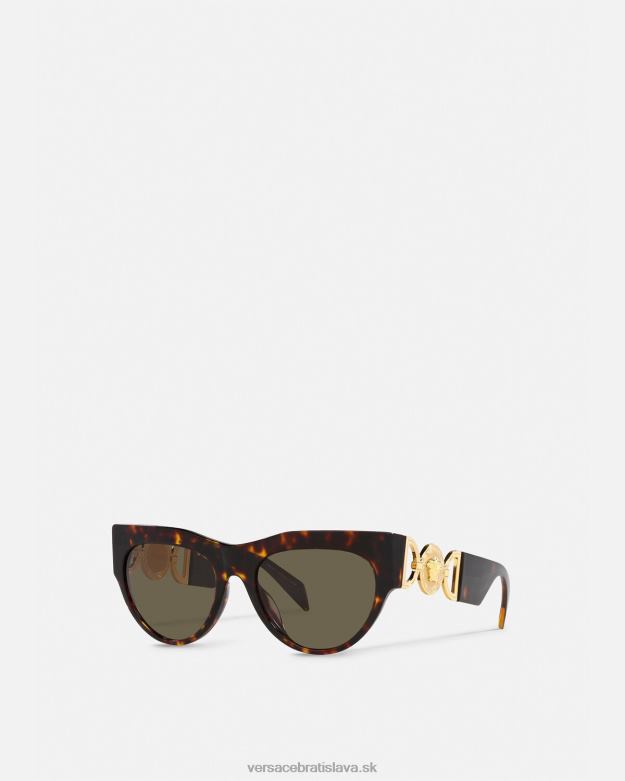 príslušenstvo X8X8P604 Versace okrídlené medúzové slnečné okuliare havana ženy