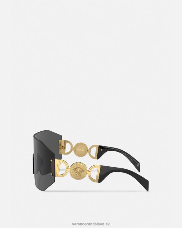 príslušenstvo X8X8P607 Versace maskové slnečné okuliare medusa \'95 čierna ženy