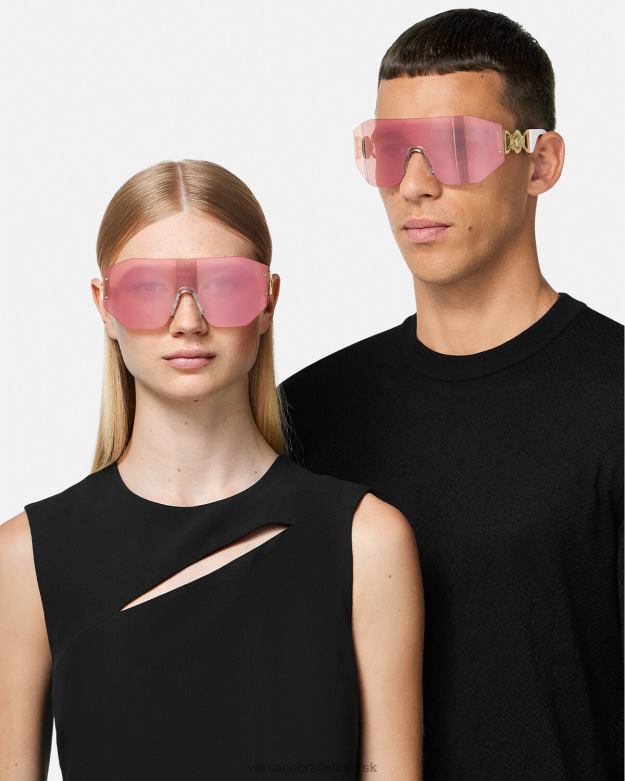 príslušenstvo X8X8P610 Versace slnečné okuliare medusa biggie mask zlatá a ružová ženy