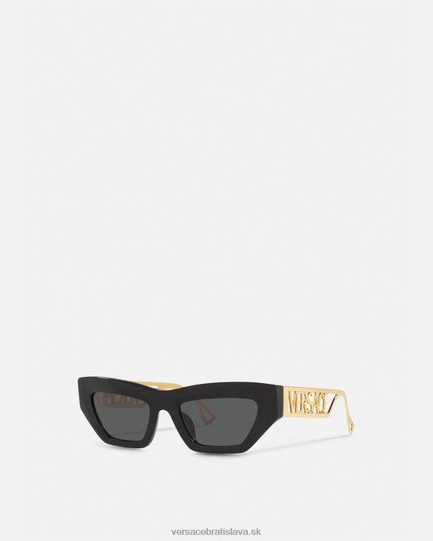 príslušenstvo X8X8P615 Versace Slnečné okuliare s vintage logom z 90. rokov čierne zlato ženy